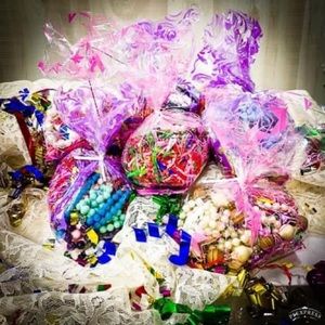 Grab bag with costume jewelry